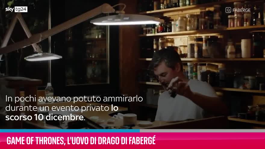 VIDEO Game of Thrones, l'uovo di drago di Fabergé