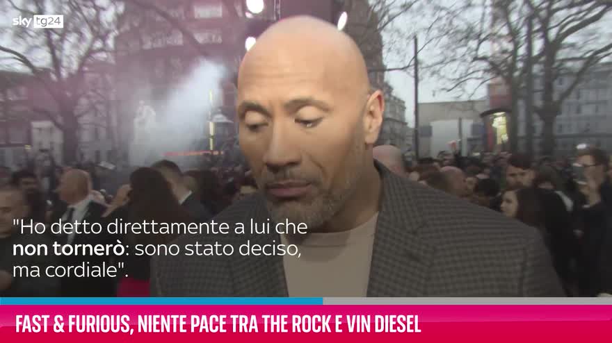 VIDEO Fast & Furious, niente pace tra The Rock e Vin Diesel