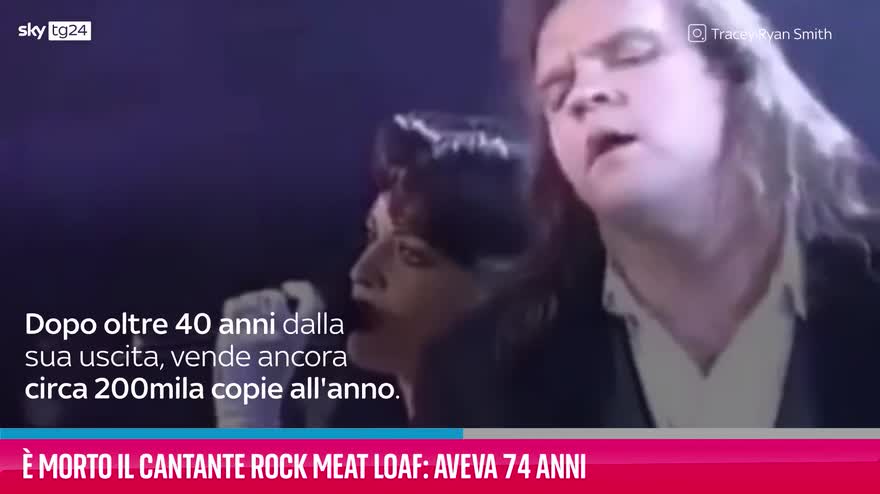 VIDEO È morto il cantante rock Meat Loaf: aveva 74 anni