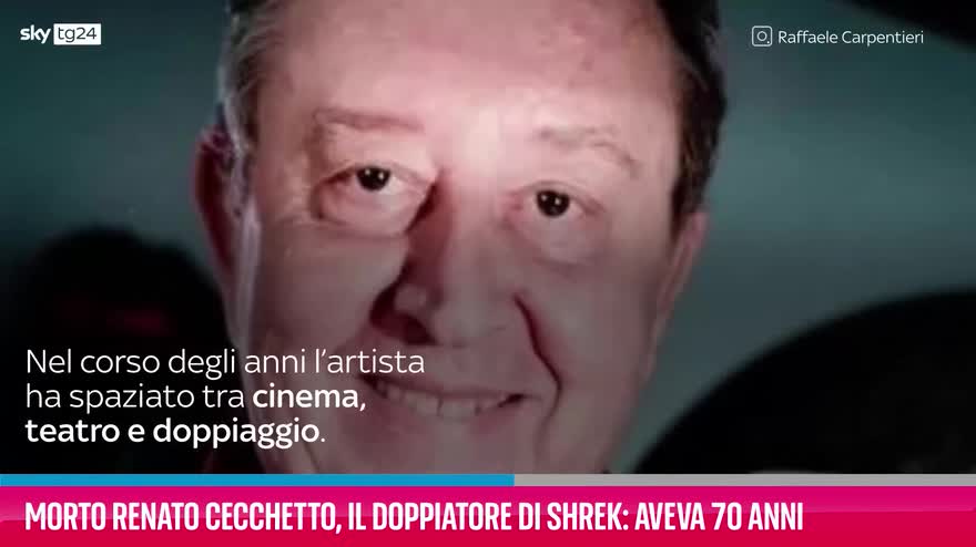 VIDEO Morto Renato Cecchetto, il doppiatore di Shrek