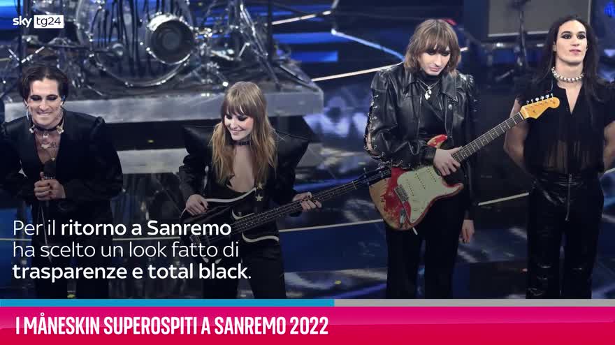 VIDEO I Måneskin tornano a Sanremo da superospiti