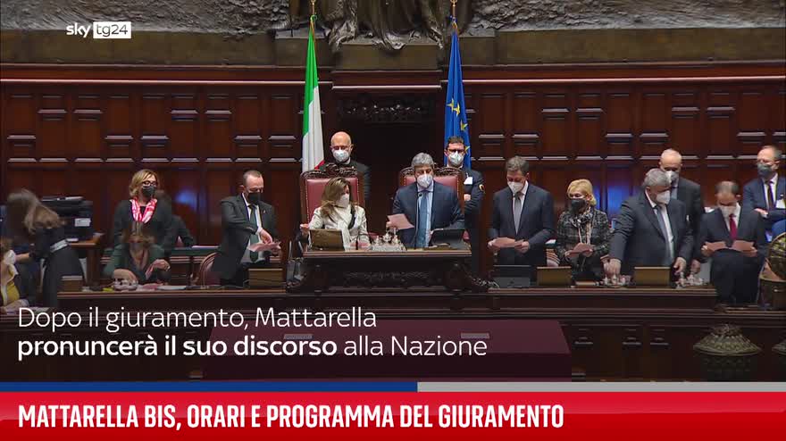 Mattarella bis, domani l'insediamento