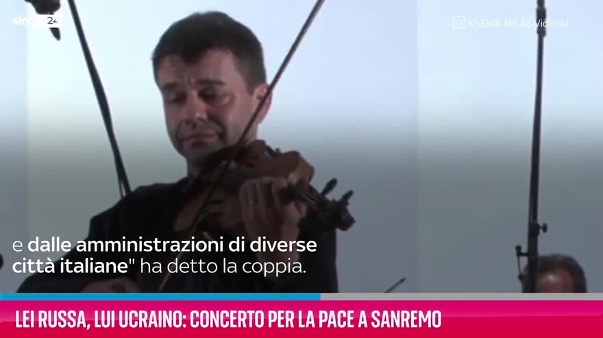 VIDEO Lei russa, lui ucraino: Concerto per la Pace a Sanremo