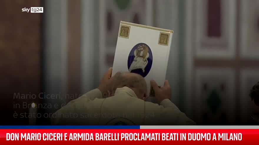 Don Mario Ciceri e Armida Barelli proclamati beati in Duomo a Milano