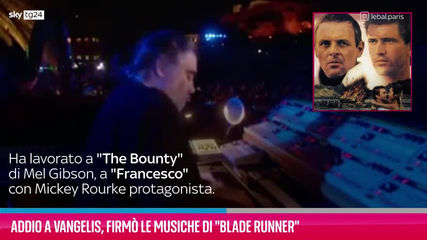 VIDEO Addio a Vangelis, firmò le musiche di "Blade Runner"