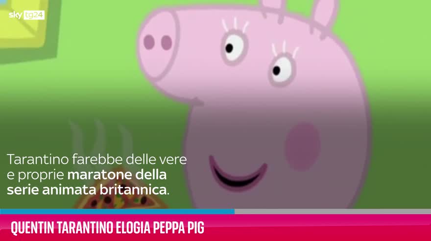 Quentin Tarantino é fã de Peppa Pig, provando que porquinha é