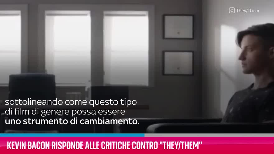 VIDEO Kevin Bacon risponde alle critiche contro "They/Them"