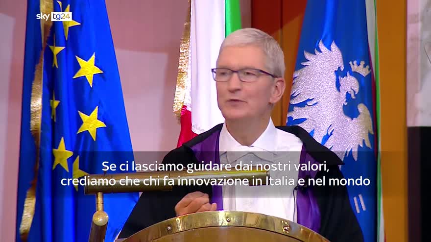 Tim Cook, laurea honoris causa a Napoli per Ceo Apple