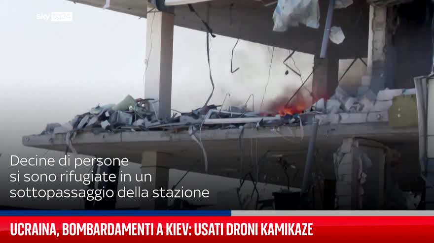 Ucraina Attacco Con Droni Kamikaze Su Kiev Video Sky