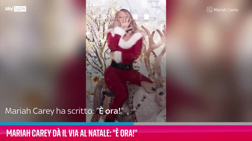 VIDEO Mariah Carey dà il via al Natale: