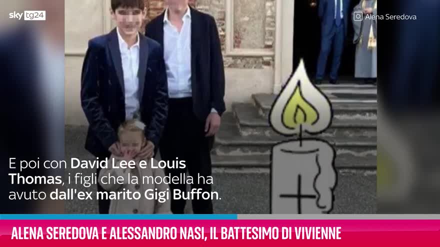 VIDEO Alena Seredova Alessandro Nasi, battesimo di Vivienne