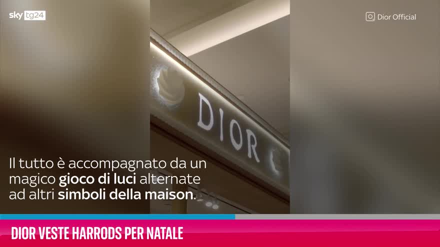 VIDEO Dior veste Harrods per Natale