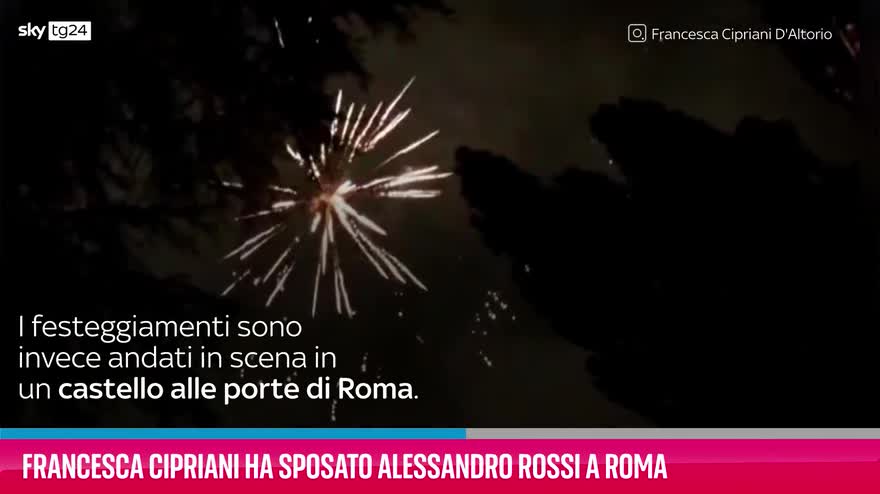 VIDEO Francesca Cipriani ha sposato Alessandro Rossi a Roma