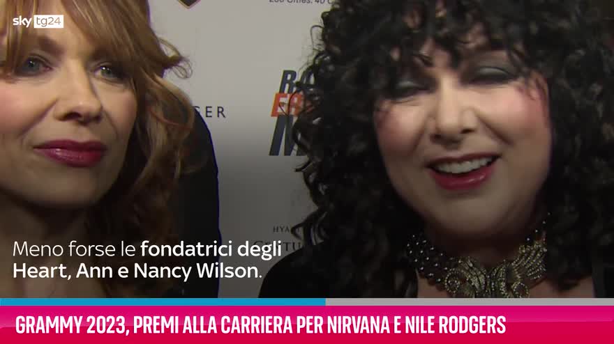 VIDEO Grammy 2023, premi per Nirvana e Nile Rodgers