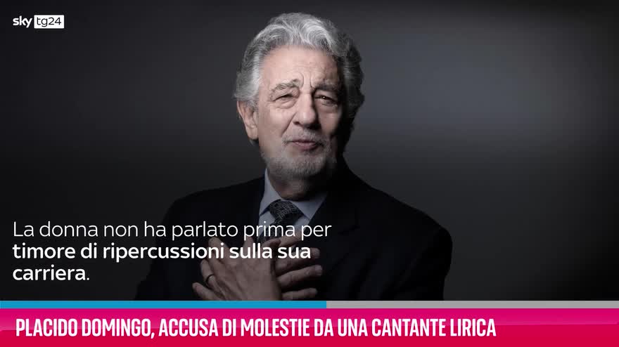 VIDEO Placido Domingo, accusa di molestie da una cantante