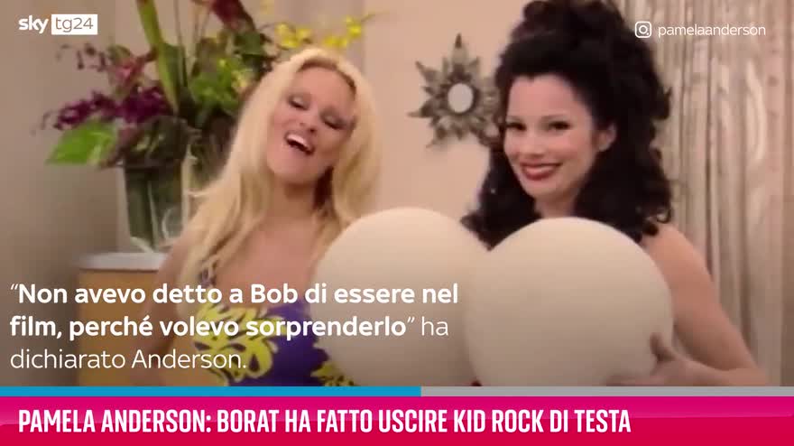VIDEO Pamela Anderson: Borat fece uscire Kid Rock di testa