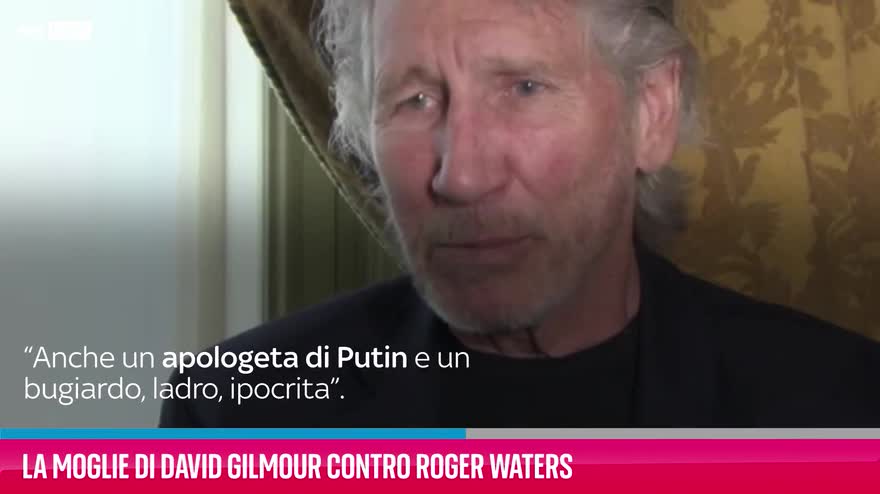 VIDEO La moglie di David Gilmour contro Roger Waters