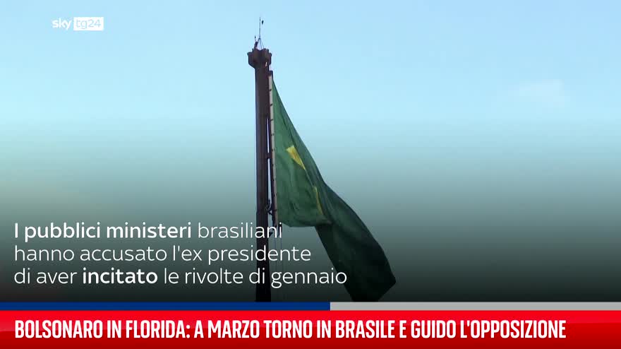 Bolsonaro: a marzo torno in Brasile e guido l'opposizione