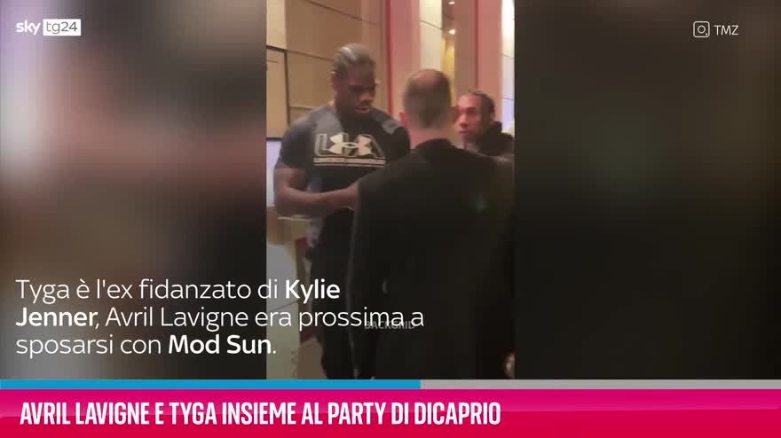 VIDEO Avril Lavigne e Tyga insieme al party di DiCaprio