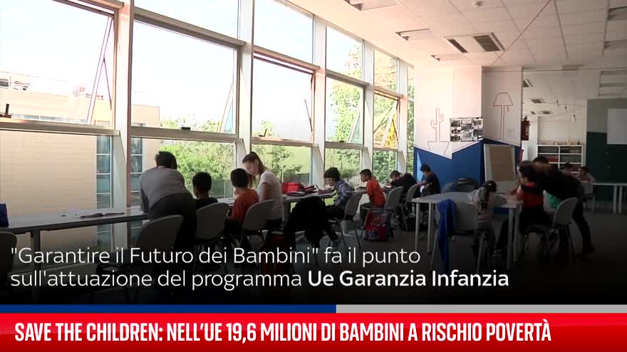 Save the Children: nell'Ue 19,6 mln bambini rischio povertà