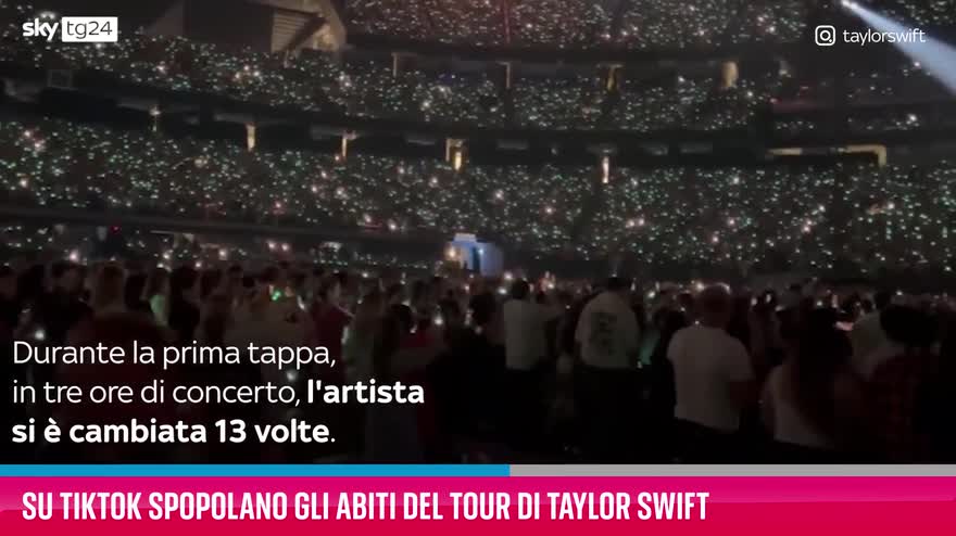 VIDEO Su TikTok spopolano gli abiti del tour di Taylor Swift