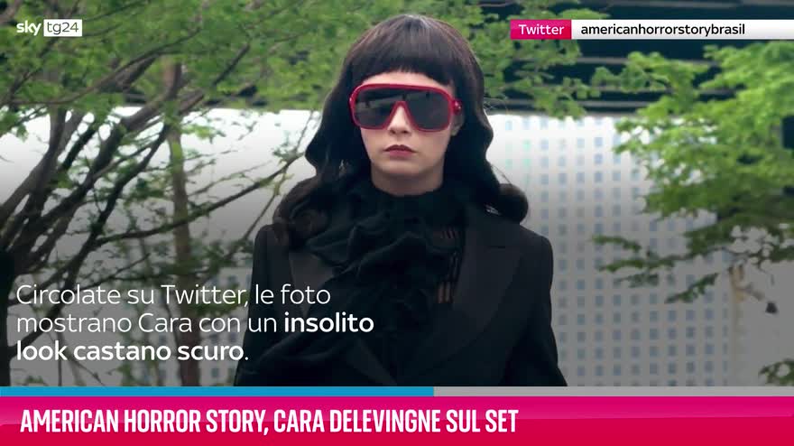 VIDEO American Horror Story, Cara Delevingne sul set