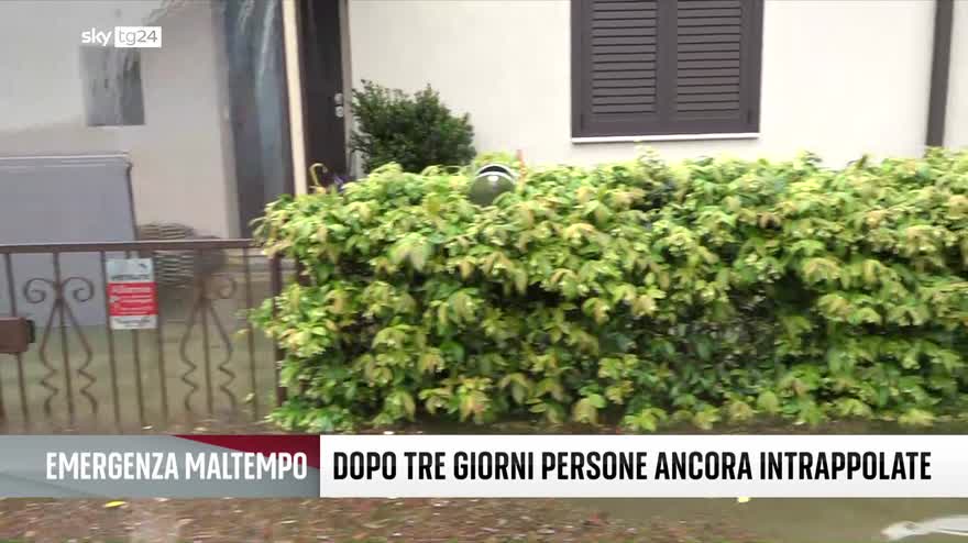 Alluvione E.R., Sky TG24 a Cervia con i soccorsi sul gommone