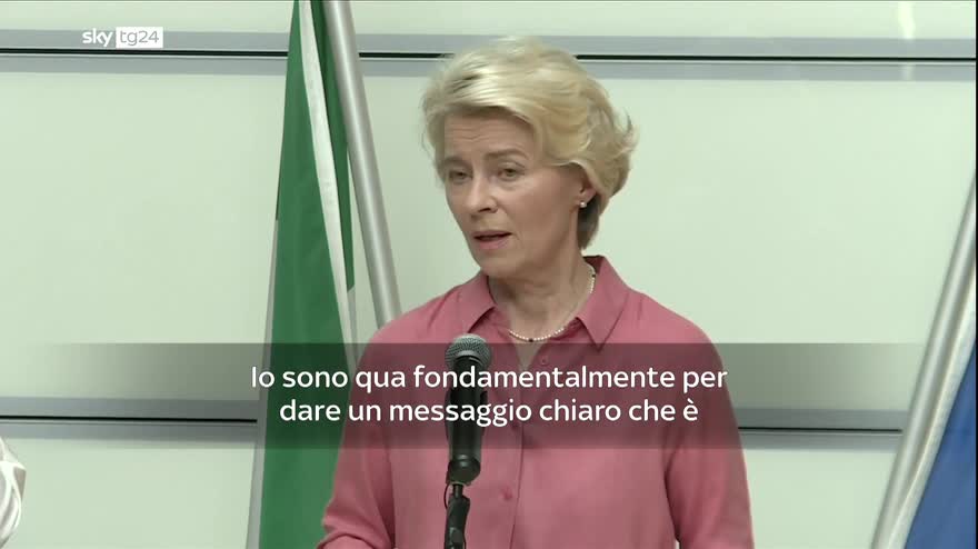Von der Leyen in Emilia Romagna: Qui per dirvi