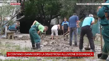 Il dopo alluvione in Macedonia