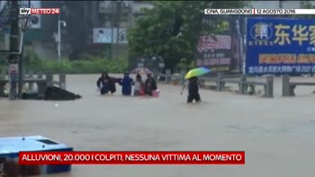La Cina duramente colpita dalle alluvioni