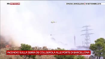 Incendio vicino a Barcellona