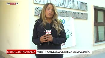 Sisma Centro Italia, rubati pc scuola di Acquasanta