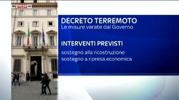 sisma centro italia, governo vara decreto ricostruzione