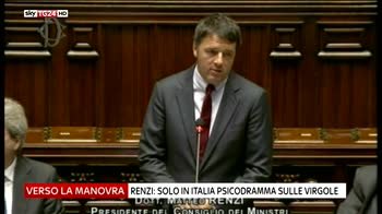 Renzi  Solo in Italia psicodramma su virgole
