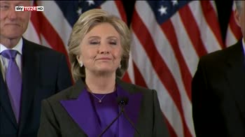Il discorso di Hillary Clinton dopo la sconfitta