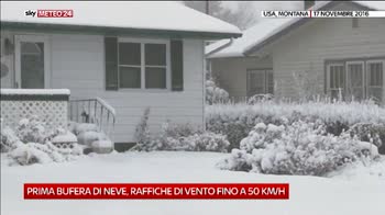 Prima bufera di neve sugli Usa nord occidentali