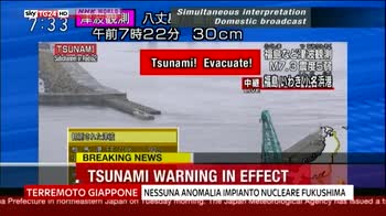 Giappone, forte scossa di terremoto vicino Fukushima