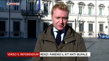 Referendum, Renzi, faremo il kit anti-bufale