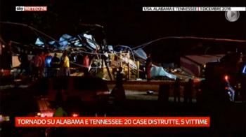 Tornado su Alabama e Tennessee