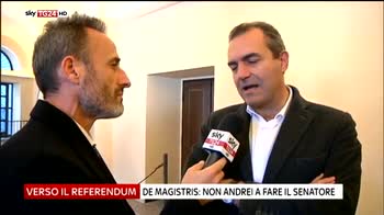 De Magistris  non andrei a fare il senatore