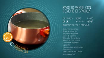 Alessandro Borghese Kitchen Sound -Risotto verde con ceviche