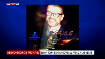 Elton John si commuove durante omaggio a George Michael