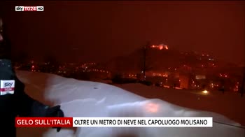 Gelo sull'Italia oltre 1 metro di neve a Campobasso