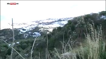Maltempo Sicilia, neve sui monti ma strade percorribili