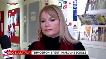 Gelo sull'Italia, Sky Tg24 al liceo Newton a Roma