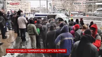 Ondata di gelo e bufere di neve sulla Romania