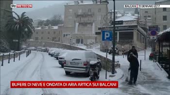 Balcani innevati e temperature da record