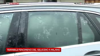 Pioggia che gela al suolo a Milano