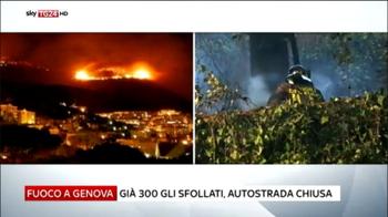 Incendio a Genova