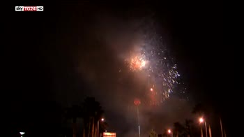 Taiwan, fuochi d'artificio per il Capodanno cinese